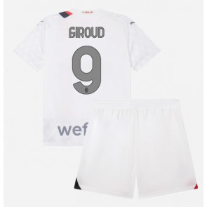 AC Milan Olivier Giroud #9 Udebanesæt Børn 2023-24 Kort ærmer (+ korte bukser)